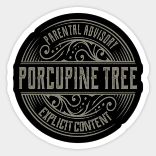 Porcupine Tree Vintage Ornament Sticker